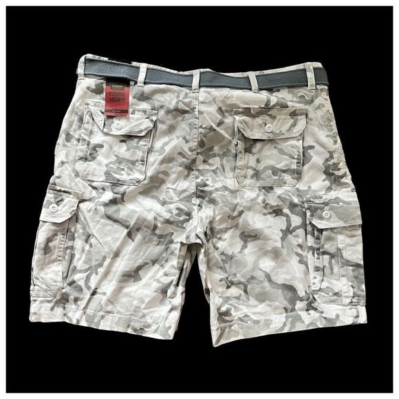 Foundry Men’s Shorts Flex Cargo Camo Belt - Picture 5 of 8